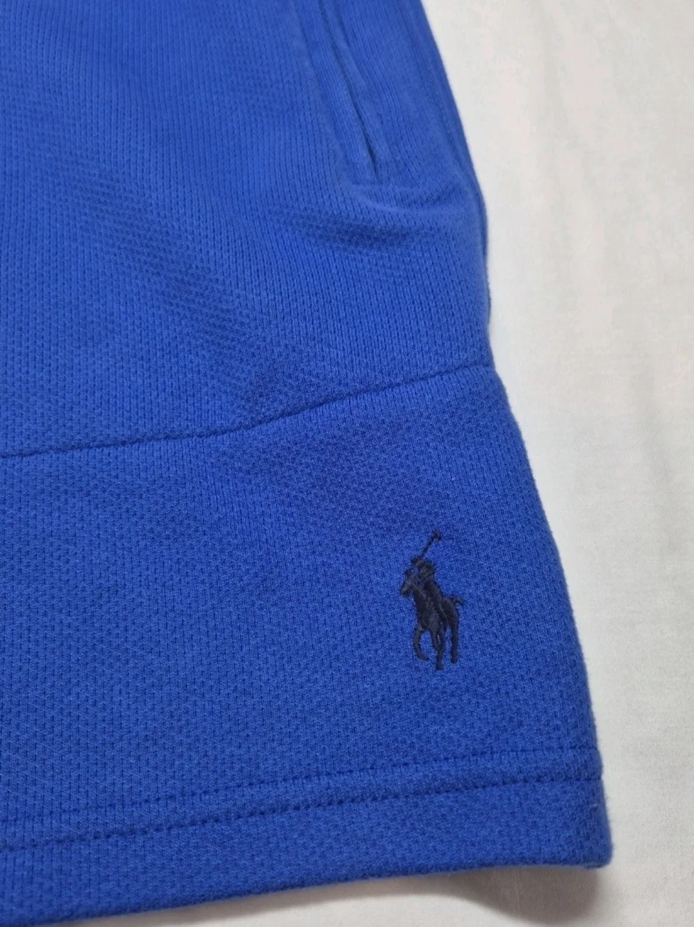 Polo Ralph Lauren Expedition Terry Shorts Men’s Size L  Large Blue Drawstring 30